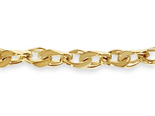 Handmade Solid Gold Anchor Mariner Necklace , 7mm