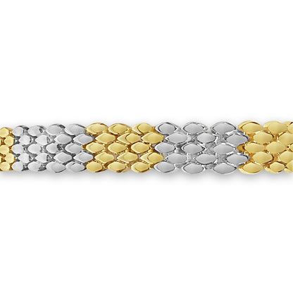 Handmade Solid Gold Panther Bracelet , 12mm