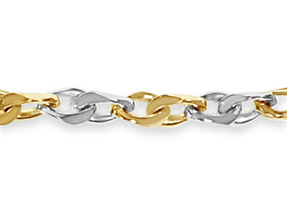 Handmade Solid Gold Anchor Mariner Necklace , 7mm