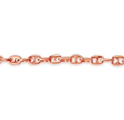 Handmade Solid Gold Anchor Mariner Necklace , 8mm