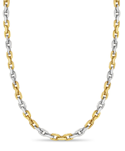 Handmade Solid Gold Fancy Rolo Necklace , 8mm