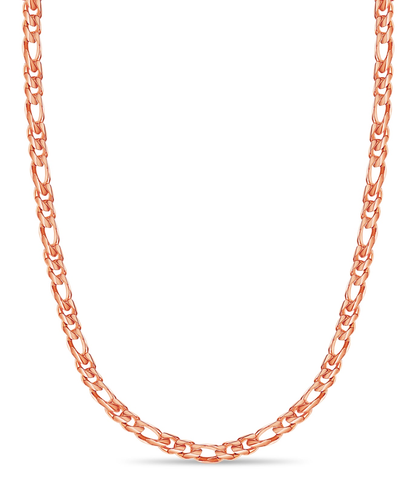 Handmade Solid Gold Figaro Necklace , 18mm