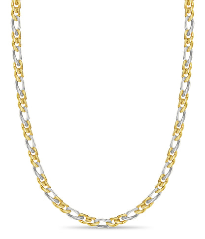 Handmade Solid Gold Figaro Necklace , 18mm