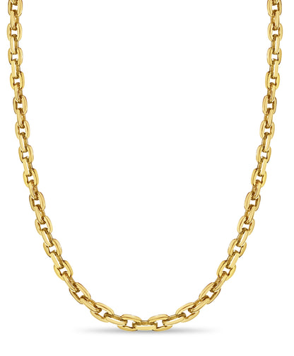 Handmade Solid Gold Fancy Rolo Necklace , 8mm