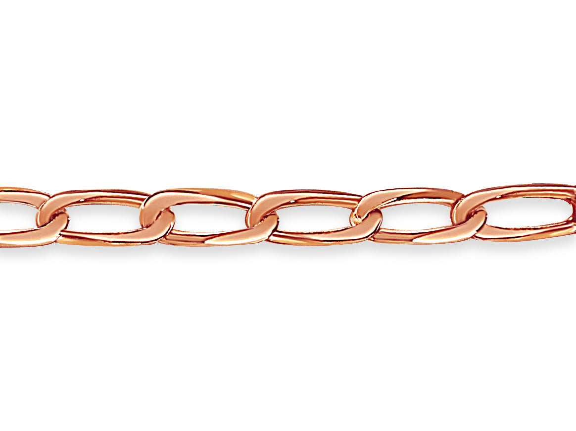 Handmade Solid Gold Flat Bracelet , 9mm