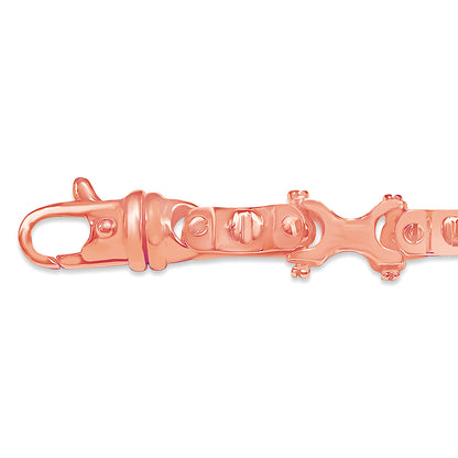 Handmade Solid Gold Equestrian Bracelet , 9mm