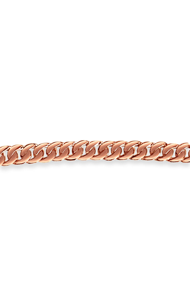 Handmade Solid Gold Curb Necklace , 10mm