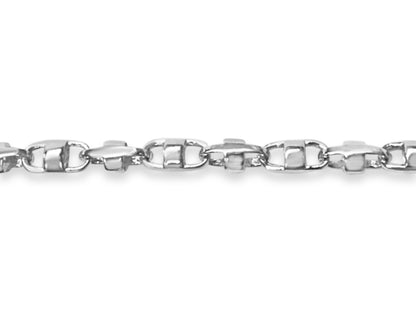 Handmade Solid Gold Anchor Mariner Bracelet , 7mm