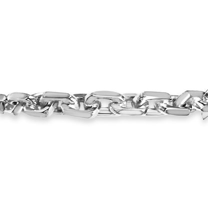 Handmade Solid Gold Fancy Rolo Bracelet , 5mm