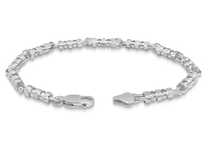 Handmade Solid Gold Bead Bracelet , 5mm