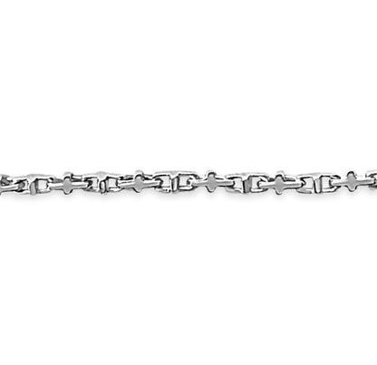 Handmade Solid Gold Anchor Mariner Bracelet , 3mm