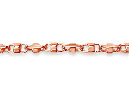 Handmade Solid Gold Anchor Mariner Bracelet , 7mm