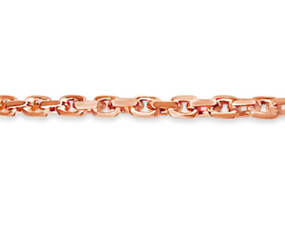 Handmade Solid Gold Fancy Rolo Necklace , 6mm