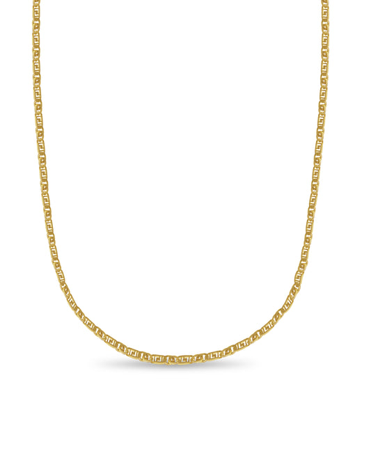 Handmade Solid Gold Greek Key & Tiger Eye Necklace , 11mm