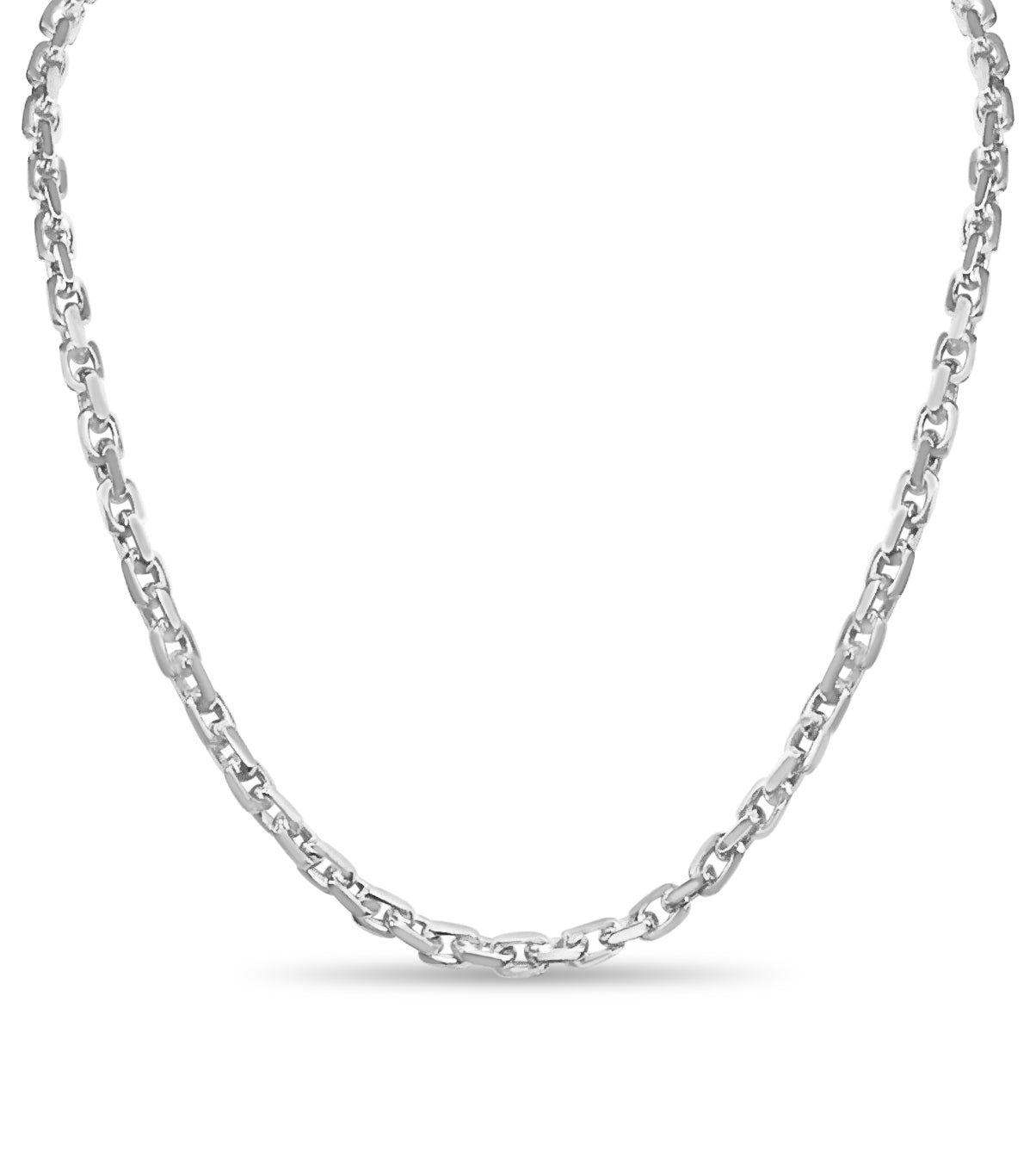 Handmade Solid Gold Fancy Rolo Necklace , 6mm
