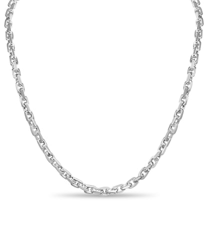 Handmade Solid Gold Fancy Rolo Necklace , 6mm