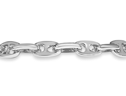 Handmade Solid Gold Anchor Mariner Bracelet , 9mm