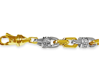 Handmade Solid Gold Fancy Greek Bracelet , 5mm