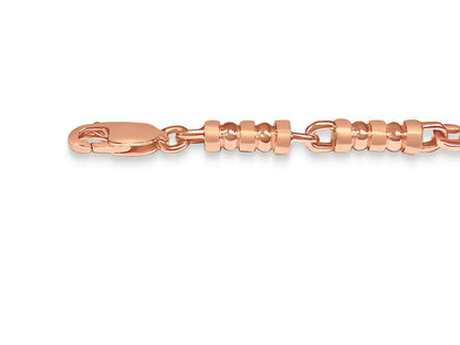 Handmade Solid Gold Bead Bracelet , 5mm