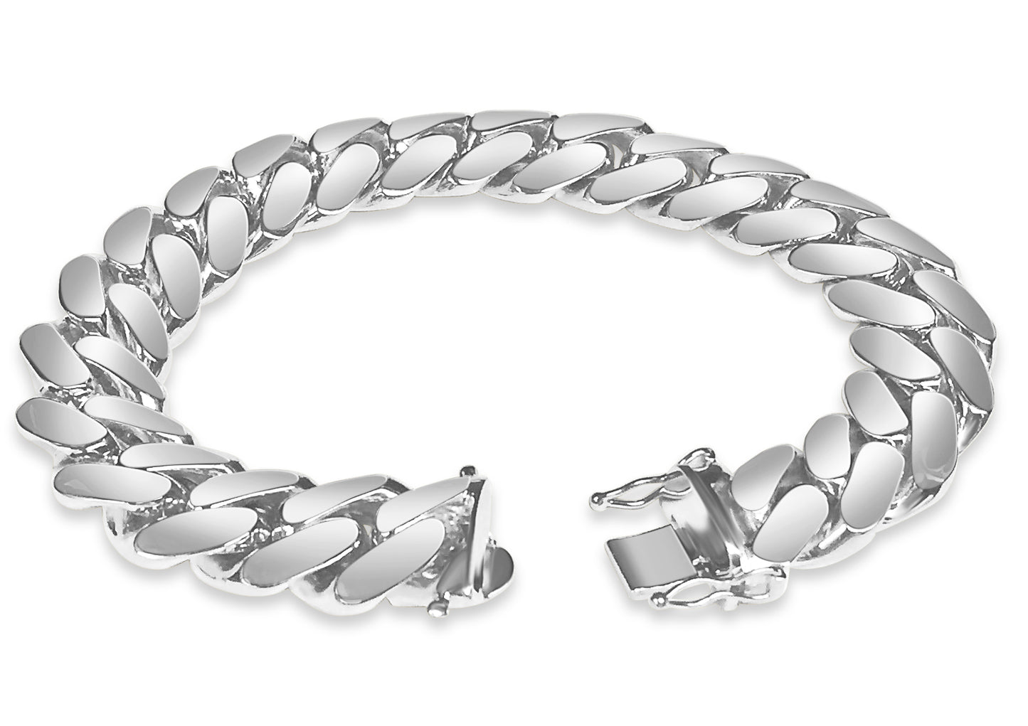 Handmade Solid Gold Miami Cuban Bracelet , 16mm