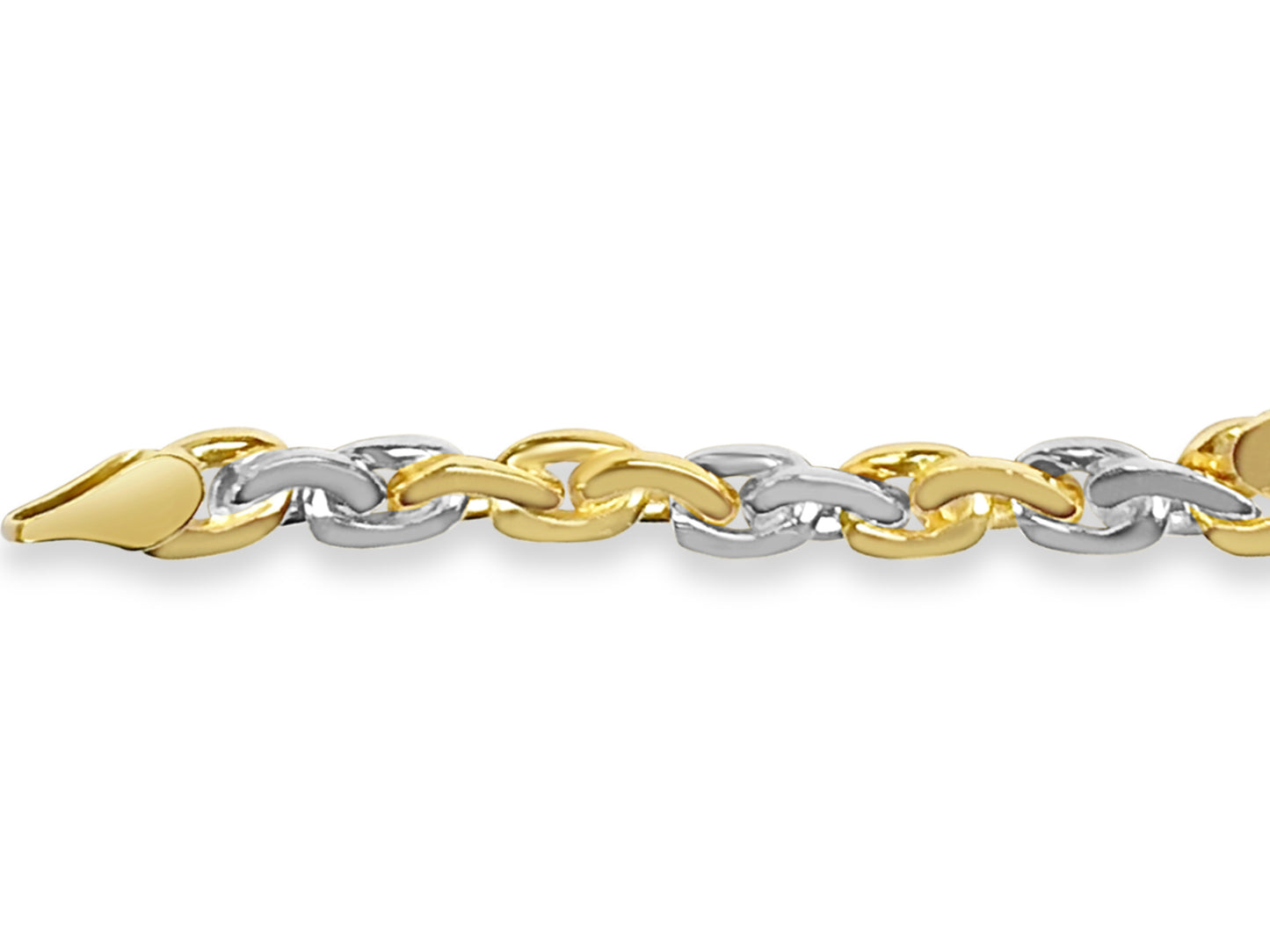 Handmade Solid Gold Infinity Bracelet , 7mm