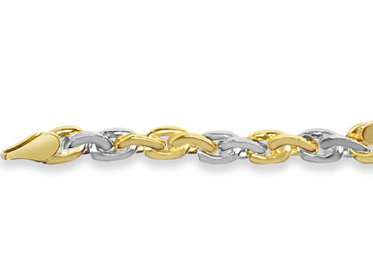 Handmade Solid Gold Infinity Bracelet , 7mm