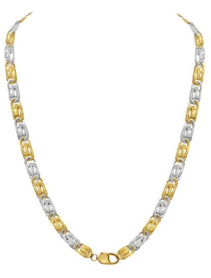 Handmade Solid Gold Tiger Eye Necklace , 9mm