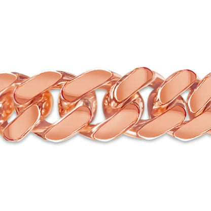 Handmade Solid Gold Miami Cuban Bracelet , 12mm