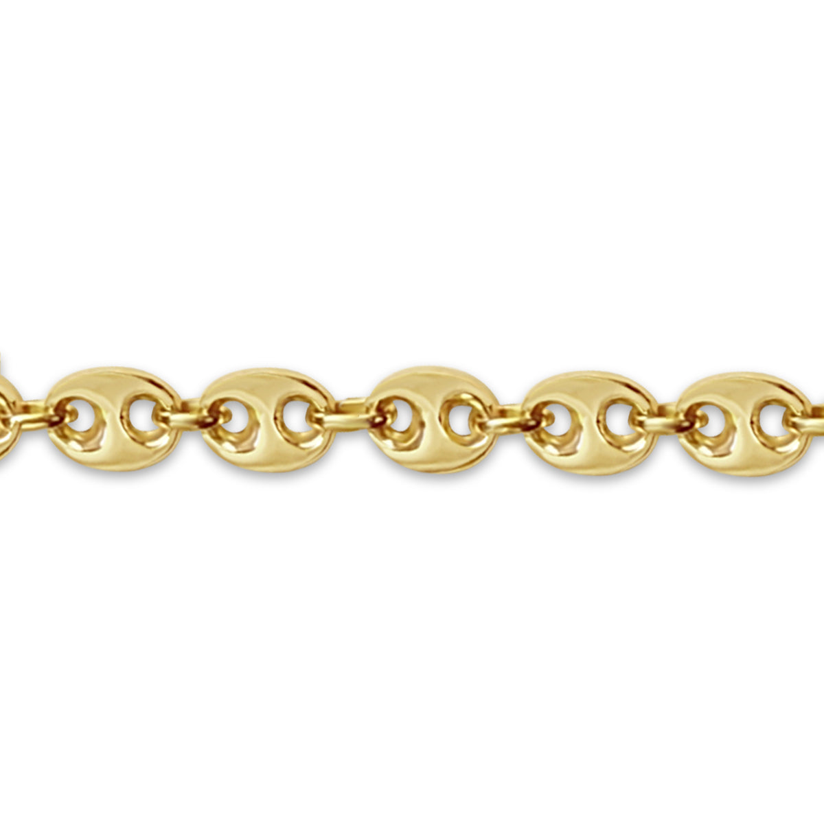 Handmade Solid Gold Mariner Bracelet , 11mm