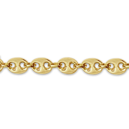 Handmade Solid Gold Mariner Bracelet , 11mm