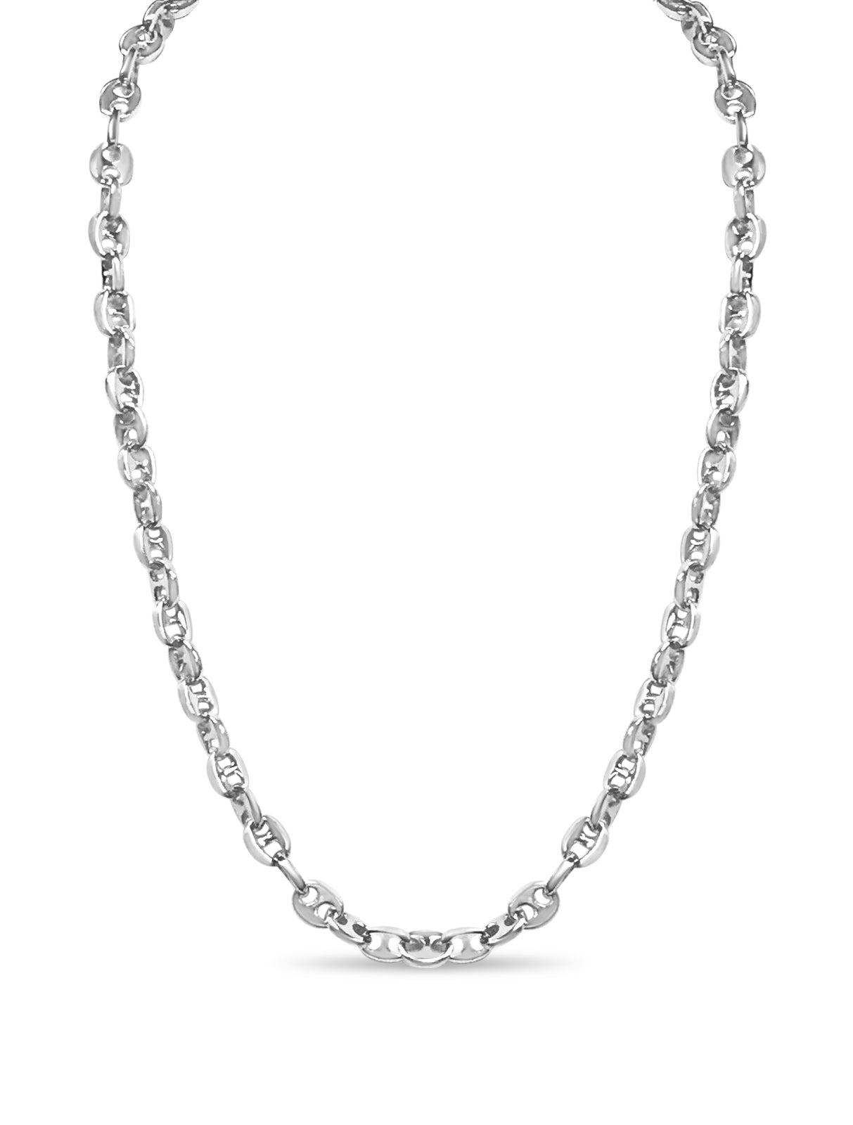 Handmade Solid Gold Anchor Mariner Necklace , 9mm