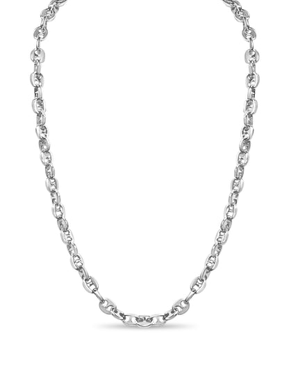 Handmade Solid Gold Anchor Mariner Necklace , 9mm