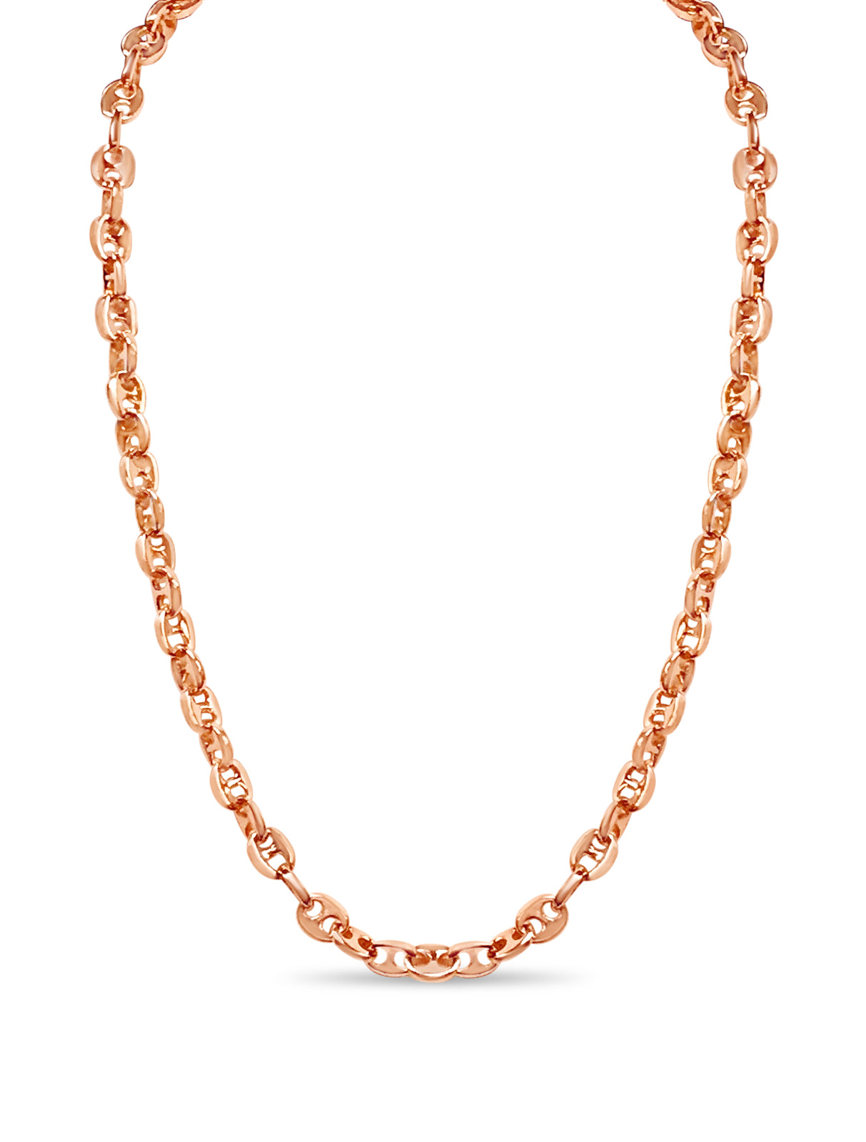 Handmade Solid Gold Anchor Mariner Necklace , 9mm