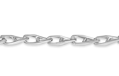 Handmade Solid Gold Anchor Mariner Necklace , 4mm