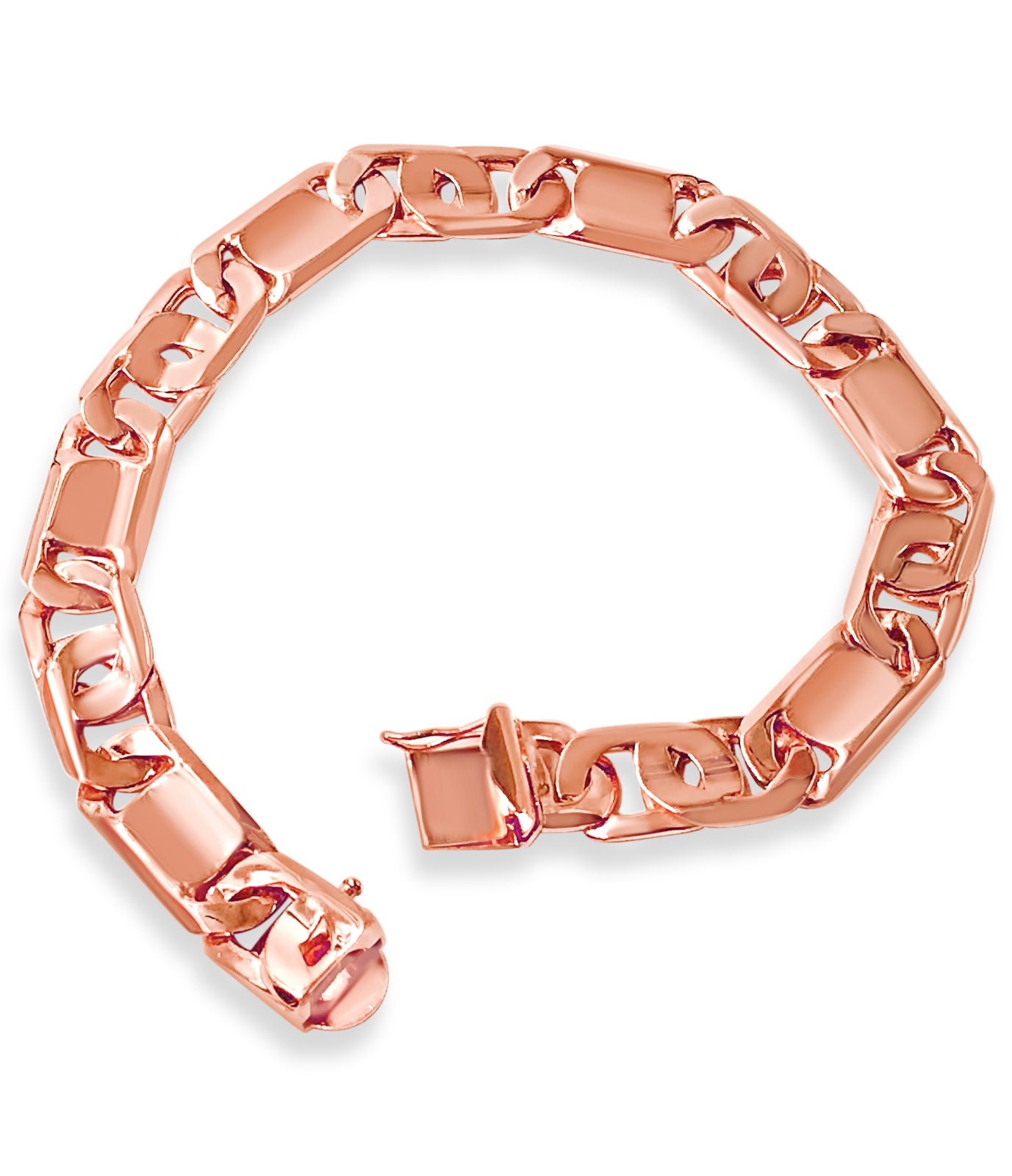 Handmade Solid Gold Tiger Eye & Bar Bracelet , 11mm