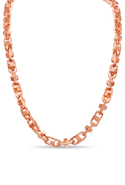 Handmade Solid Gold Fancy Rolo Necklace , 6mm