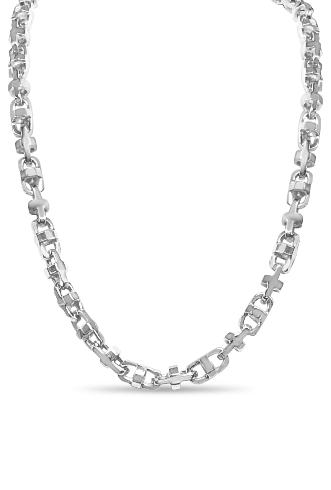 Handmade Solid Gold Fancy Rolo Necklace , 6mm