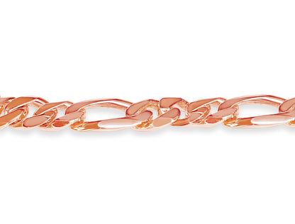 Handmade Solid Gold Figaro Bracelet , 12mm