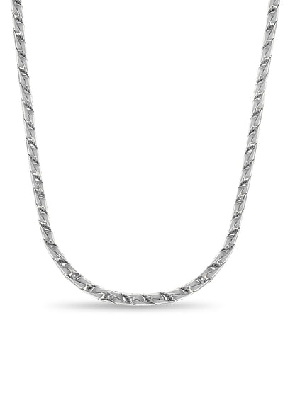 Handmade Solid Gold Curb Necklace , 7mm