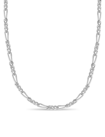 Handmade Solid Gold Figaro Necklace , 7mm