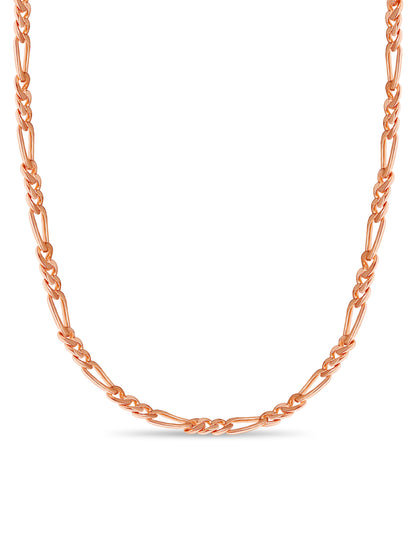 Handmade Solid Gold Figaro Necklace , 7mm
