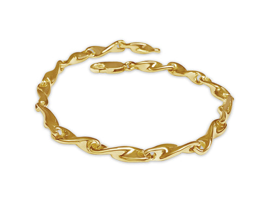 Handmade Solid Gold Twist Bracelet , 5mm