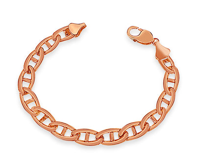 Handmade Solid Gold Anchor Mariner Bracelet , 9mm
