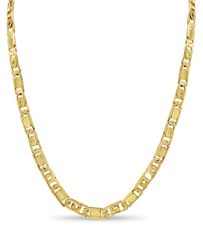 Handmade Solid Gold Tiger Eye & Bar Necklace , 11mm