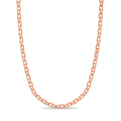 Handmade Solid Gold Anchor Mariner Necklace , 6mm
