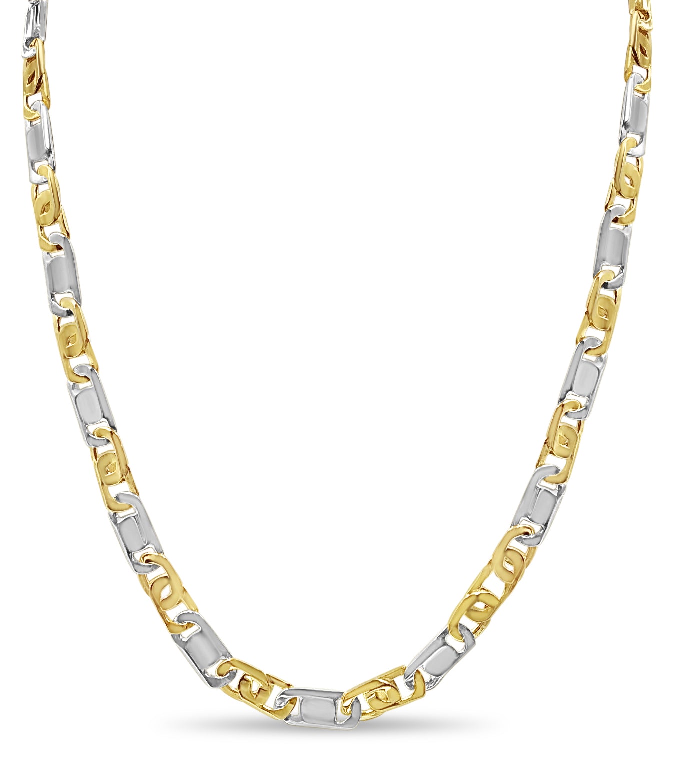 Handmade Solid Gold Tiger Eye & Bar Necklace , 11mm