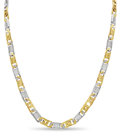 Handmade Solid Gold Tiger Eye & Bar Necklace , 11mm