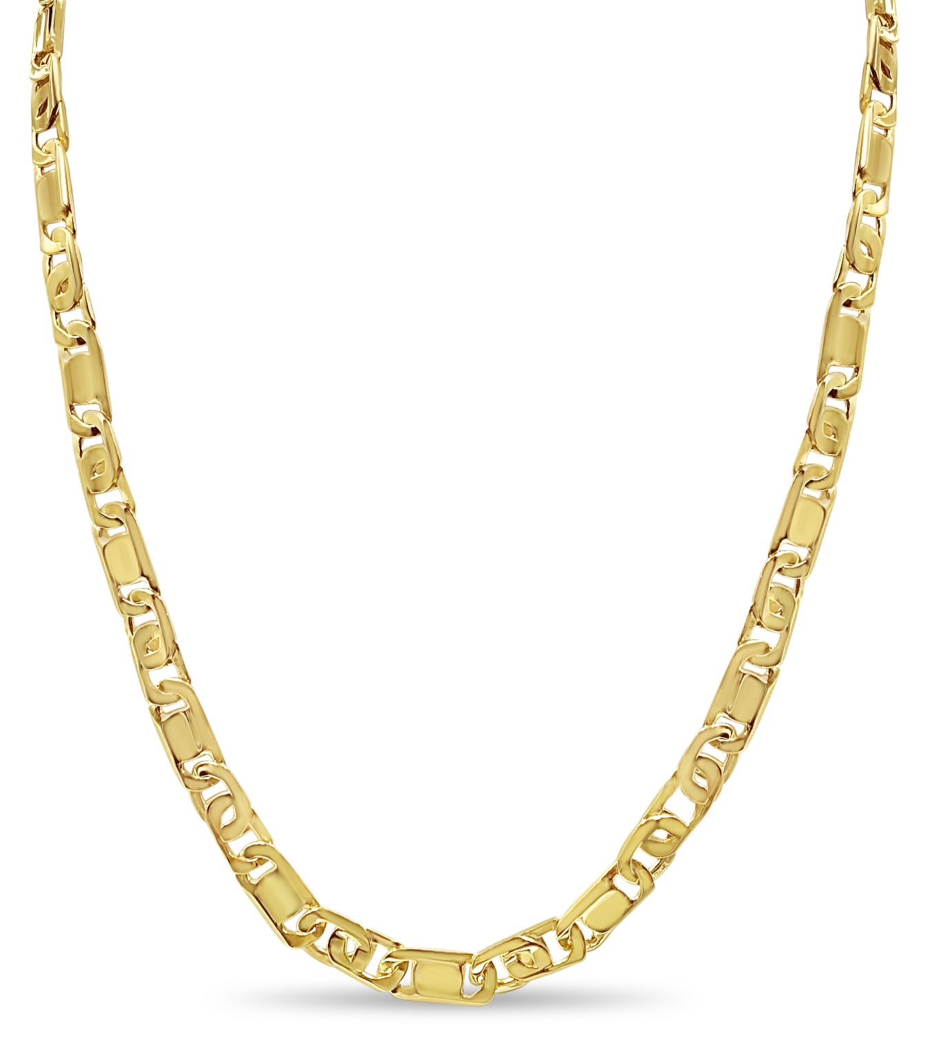 Handmade Solid Gold Tiger Eye & Bar Necklace , 11mm