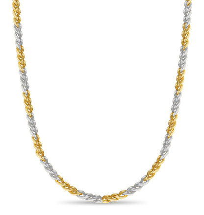 Handmade Solid Gold Curb Necklace , 8mm