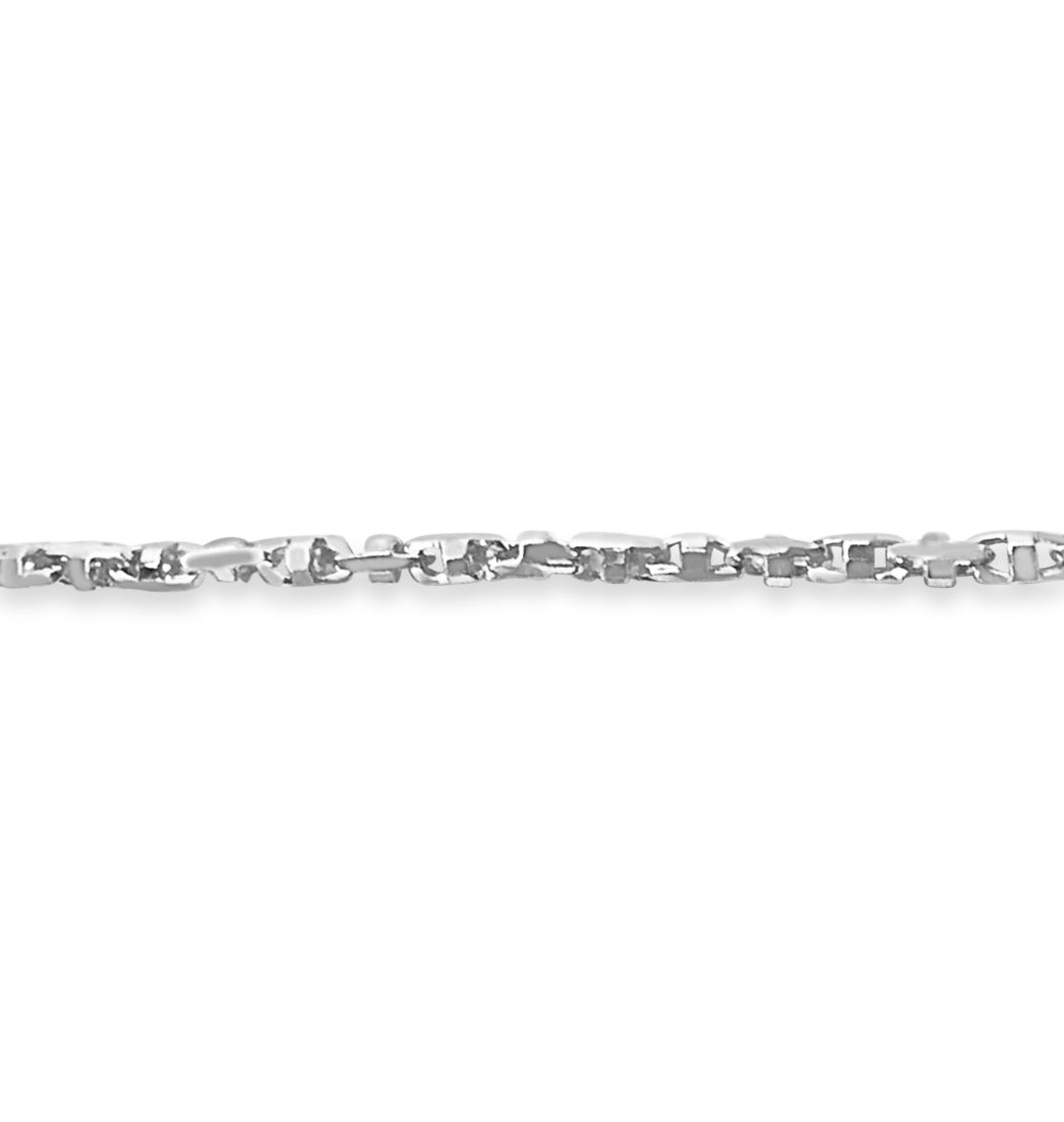 Handmade Solid Gold Anchor Mariner Necklace , 5mm